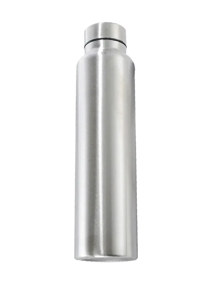 1000Ml สแตนเลสสตีลขวดกีฬา Single-Layer ถ้วยน้ําสีแดงขวดโลหะ Drinkware Camping กีฬายิม