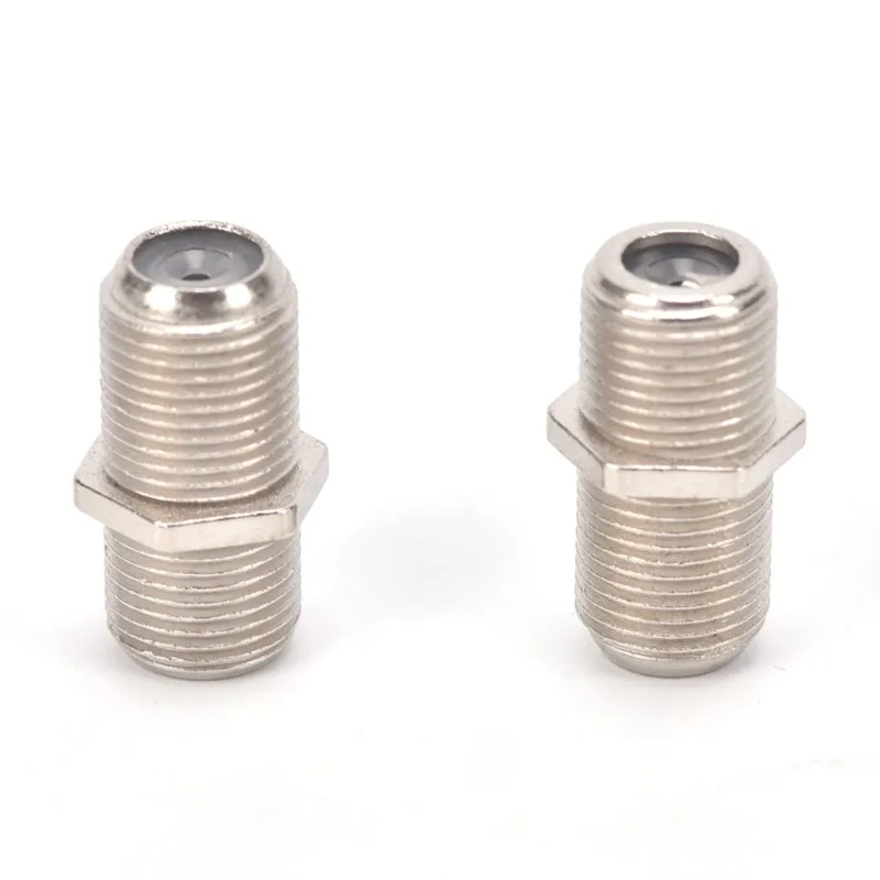 10ชิ้นตัวเมียสายโคแอ็กเชียล RG6 f/f ขั้วต่อ SMA RF สายโคแอ็กซ์เชียลหัวต่อชนิด F ปลั๊กอะแดปเตอร์ตัวต่อสำหรับต่อเสาอากาศทีวี