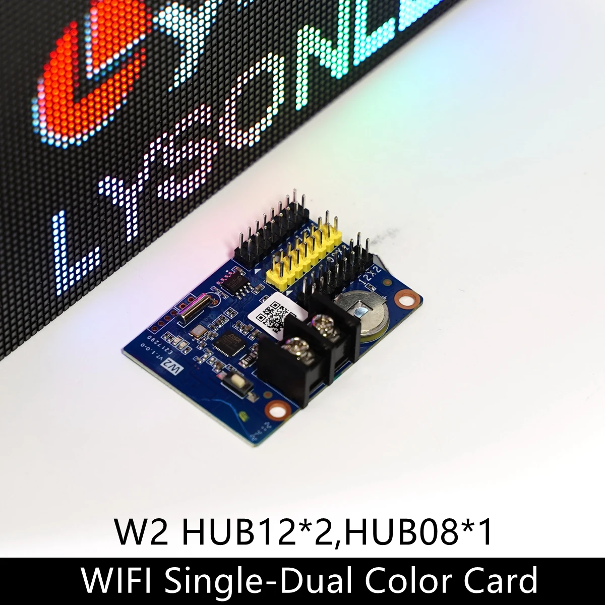 HD-W0 WIFI 2xHUB12 Đơn Màu (320*32 Pixels) LED Điều Khiển Màn Hình Thẻ