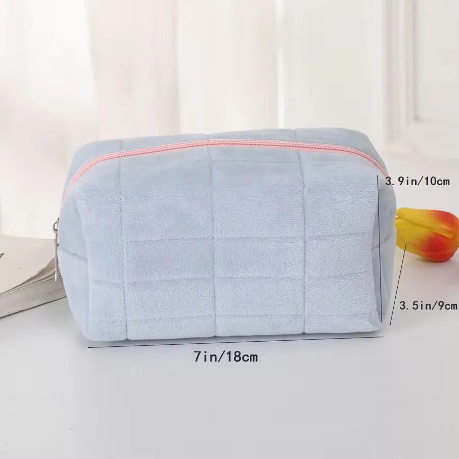 Borsa per trucco semplice Borsa per penna per cuscino Borsa per cuscino di grande capacità da DONNA ad alto livello di aspetto Borsa di stoccaggio portatile