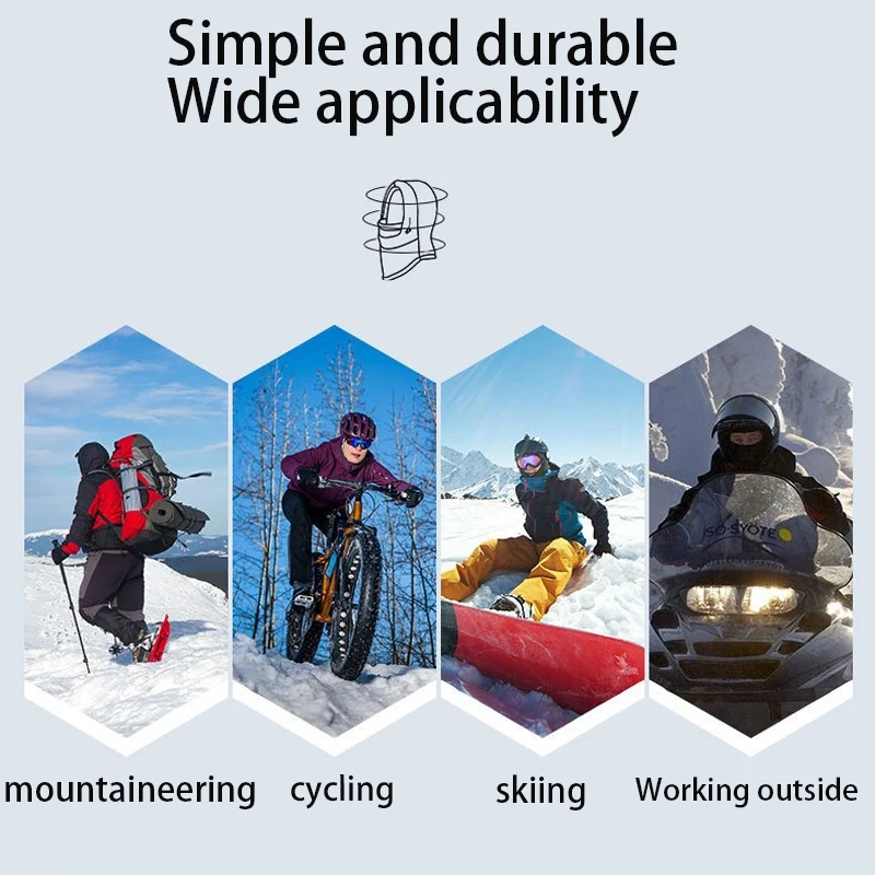 3 unids/set de conjunto de ciclismo al aire libre cálido de invierno, sombrero Unisex, bufanda, guantes, conjunto combinado de accesorios deportivos para clima frío