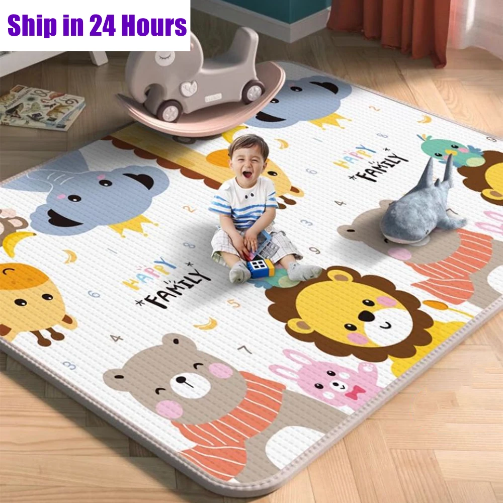 2023 New Style Environmentally Friendly Thick Baby Crawling Play Mats Folding Mat Carpet Play Mat for Children's Safety Rug Gift