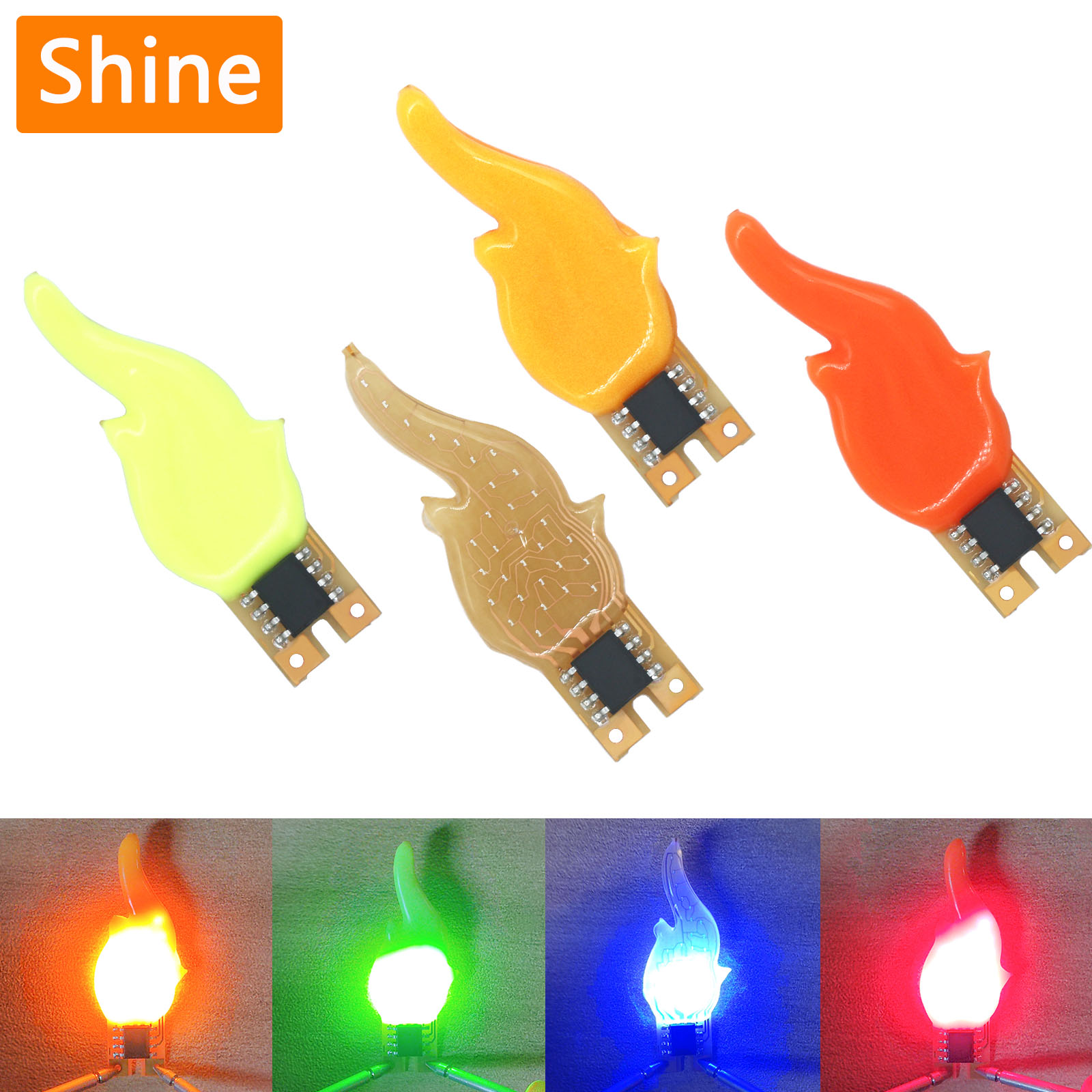 LED COB Blitzlicht Kerzen DC3V Edison Flamme LED Filament 2200K Rot Grün Blau Rosa Geburtstag Hause Dekorative Zubehör DIY