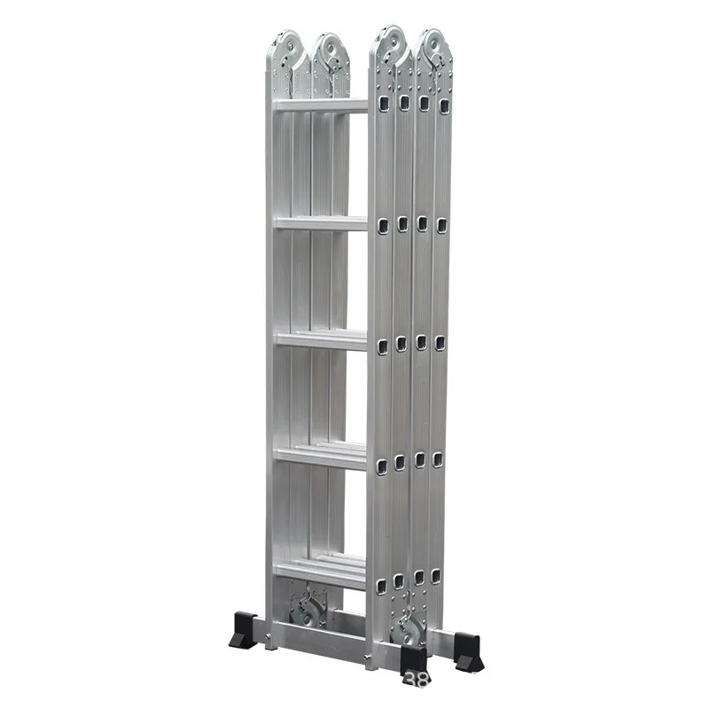 Scala pieghevole multiuso in alluminio da 2,36 m a 5,85 m Scala pieghevole domestica con cerniere