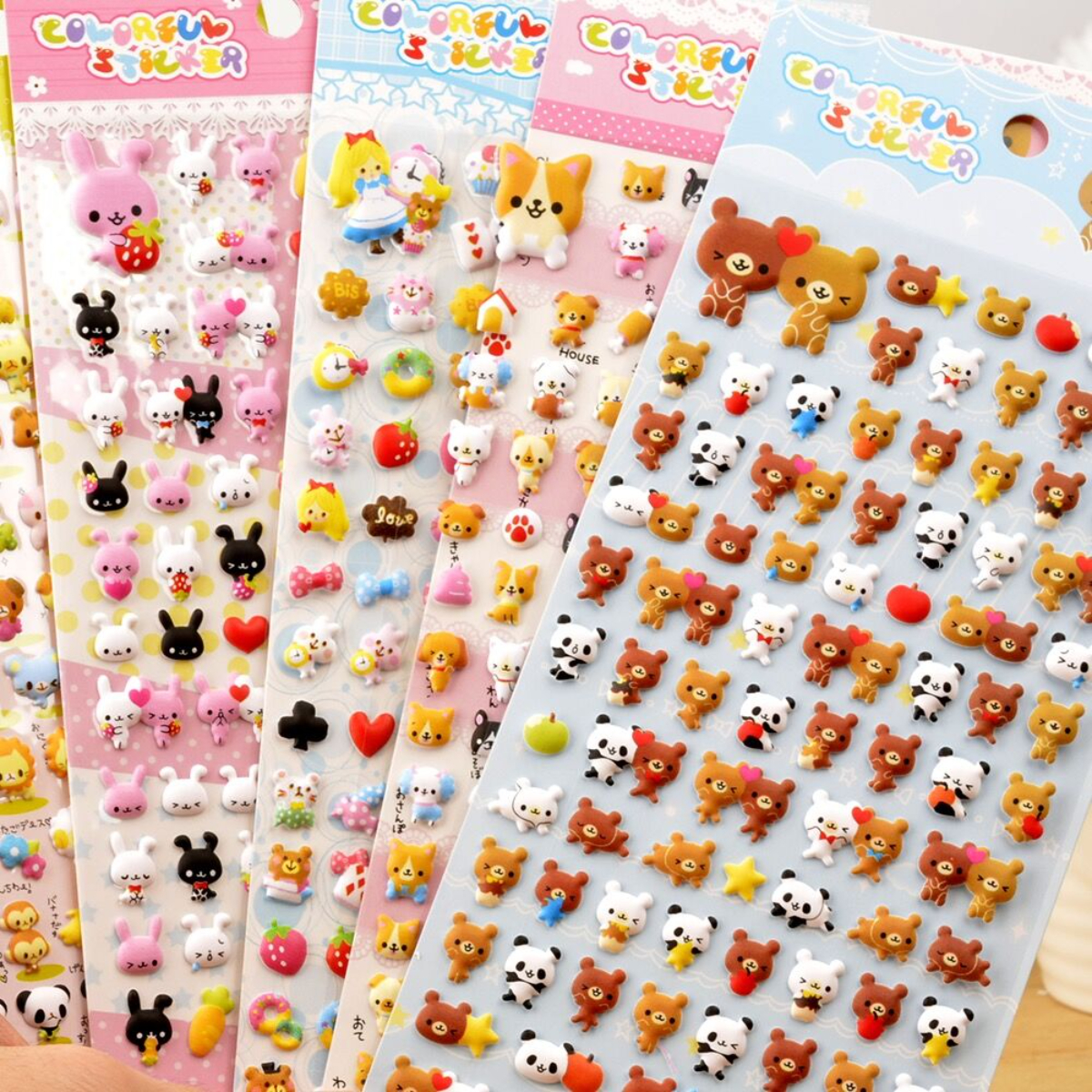 6 ชิ้น/เซ็ต Kawaii น่ารักสัตว์เล็กโฟม 3D ตกแต่งเครื่องเขียนสติกเกอร์ Scrapbooking DIY ไดอารี่อัลบั้ม Stick MINI สติกเกอร์
