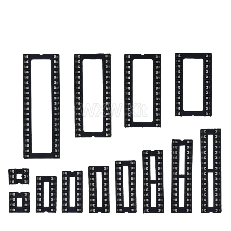 10PCS Square Hole IC Sockets DIP6 DIP8 DIP14 DIP16 DIP18 DIP20 DIP28 DIP40 Connector DIP Socket 6 8 14 16 18 20 24 28 40Pins