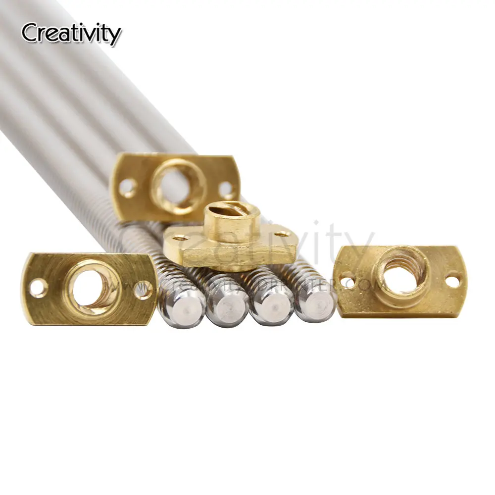 T8 * 8 Ender 3 Vít Dẫn Trục Z + Đồng Loại Hạt Dẫn 8MM 365/399/400MM Cho Ender-3 Ender-3 V2 Ender 6 CR-10S CR-10 V2 CR-6 SE I3