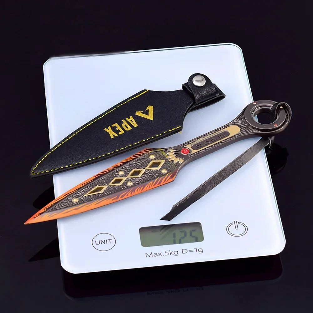 22 ซม.Apex Legends Heirloom อาวุธ Wraith Kunai เกมโลหะ Katana Ninja ดาบหมุนได้ระยะประชิดอาวุธรุ่นของขวัญของเล่นสําหรับชาย