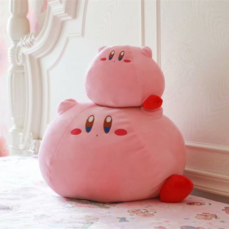 Neue Kirby Kissen Cartoon Nette Plüsch Puppe Stofftier Peripherie kinder Geburtstag Geschenk Hause Stofftier Plüsch Spielzeug