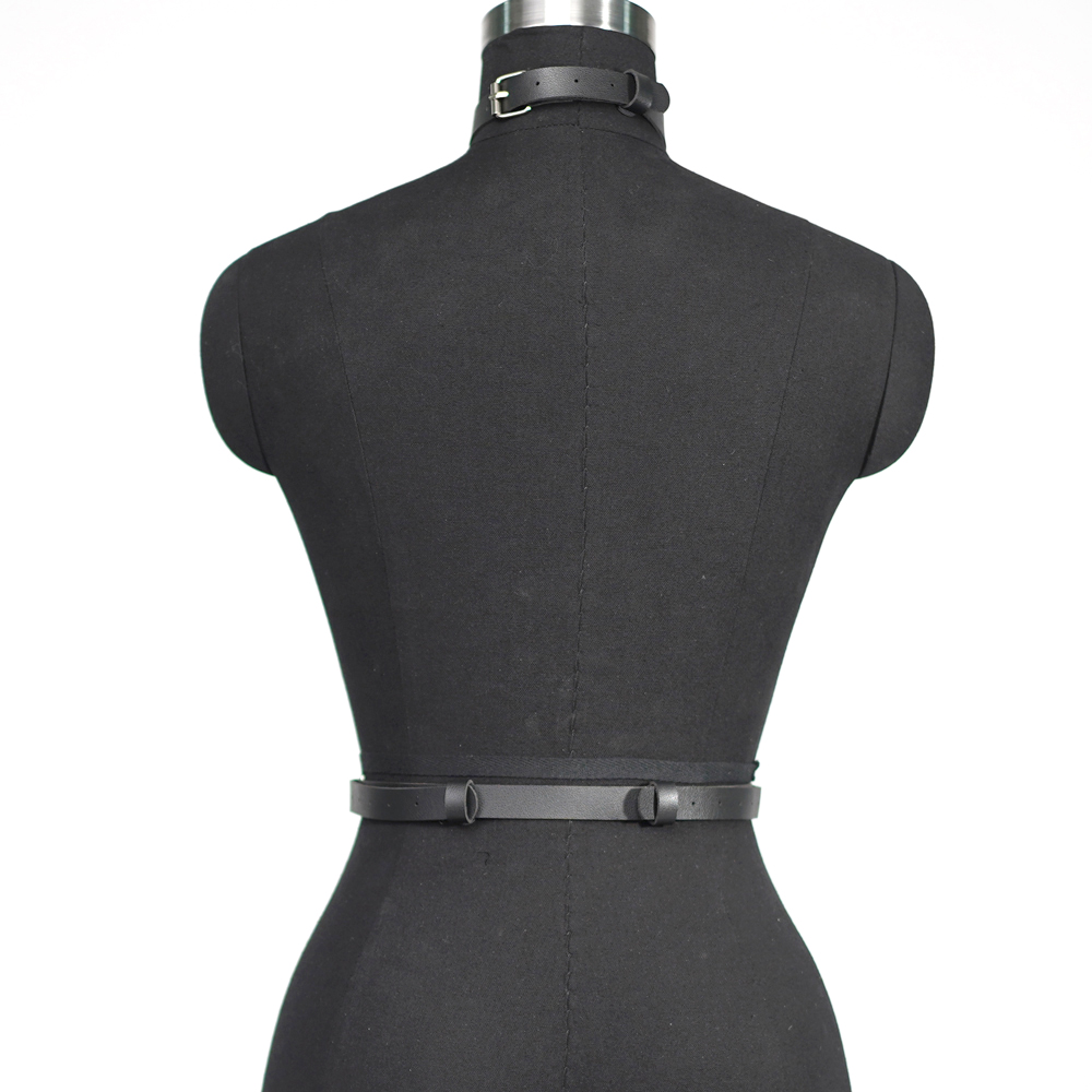 Kobiety seksowny pas uprzęży Pu skórzana bielizna uprząż gorset bielizna Bondage Goth fetysz odzież festiwal Rave strój