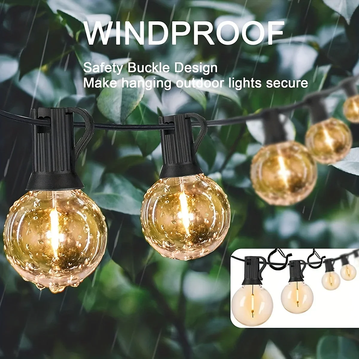 6-21PCS Hanger Hooks with Safety Buckle Windproof Screw Hooks Hanging Outdoor String Lights,Ceiling Hook Plants,Christmas Lights