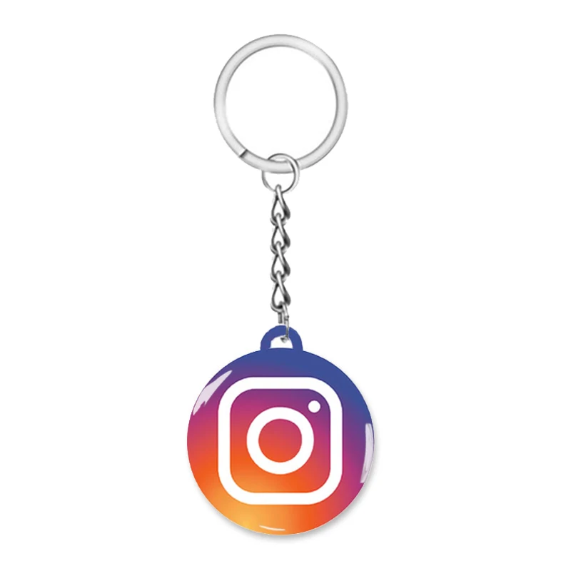 NFC Smart Epoxy Keychain for Google Instagram WhatsApp Facebook Snapchat Review Tap Keychain for Instant Customer Feedback