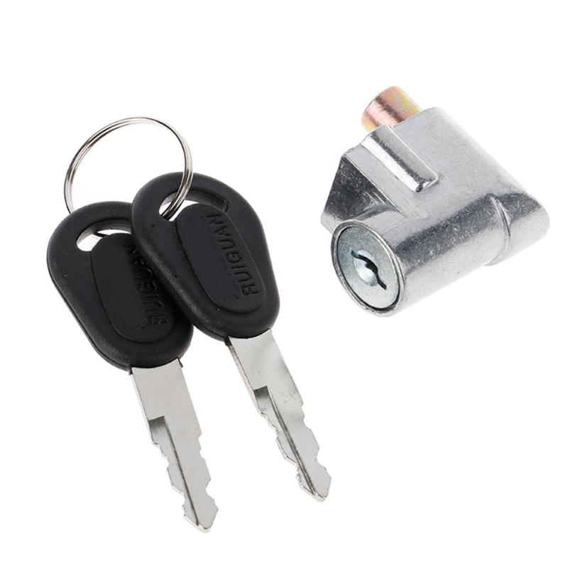 New Battery Safety Pack Box Lock W/2 Key Ignition Lock Metal For Motorcycle Electric EBike Scooter 70g