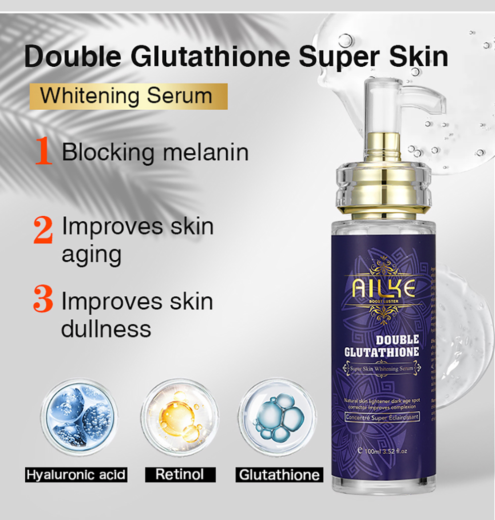 AILKE Glutathione 5 Trong 1 Phụ Nữ Chăm Sóc Da, Với Toàn Thân, Dưỡng Huyết Thanh, điểm Tối Tẩy, Kem Dưỡng Trắng Da Toàn Thân, Làm Sáng Xà Phòng
