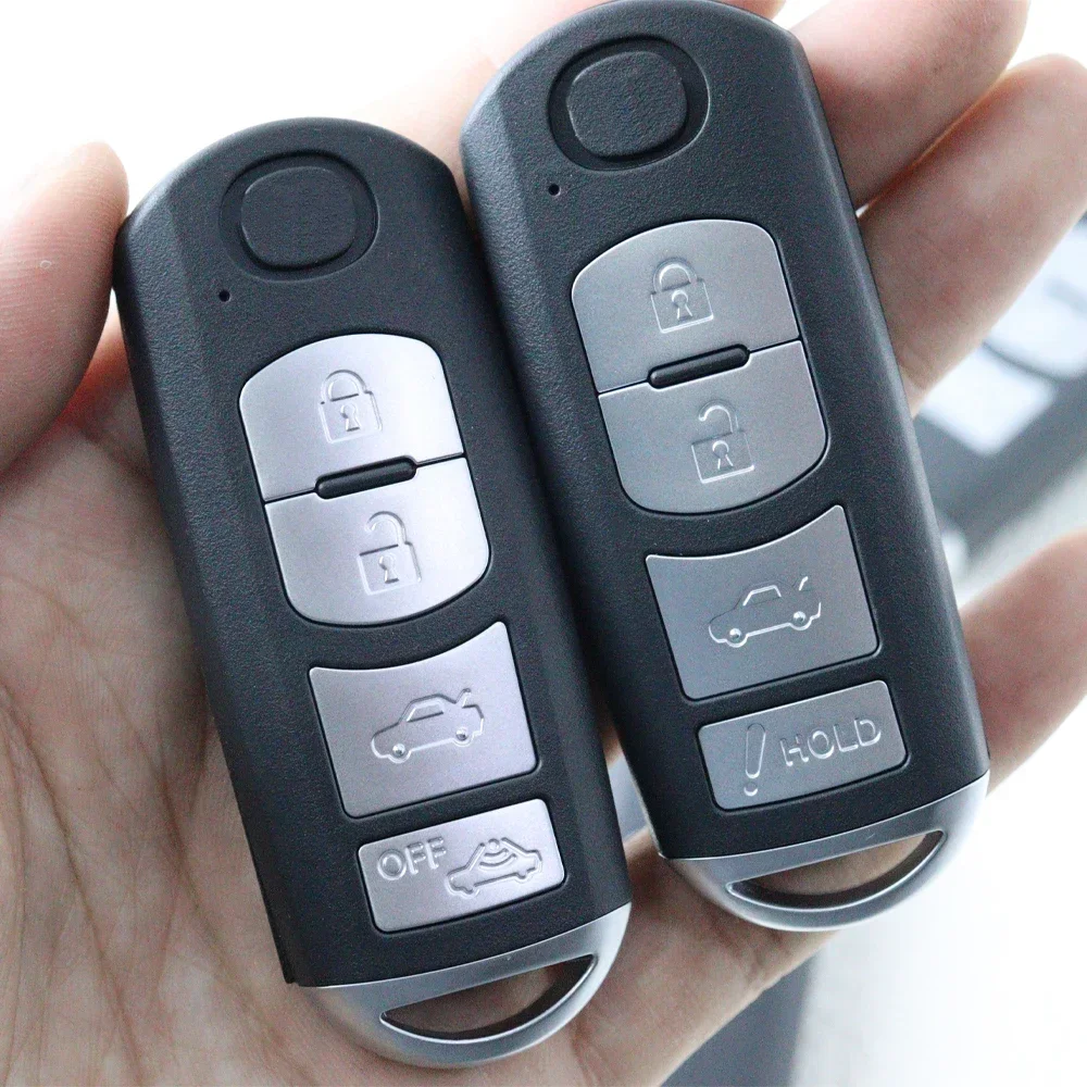 2 3 4 botones funda para llave de coche carcasa Fob para Mazda 3 5 6 CX5 CX7 CX9 CX-5 CX-7 CX-9 MX-5 Miata RX-8 X-5 Summit Axela Atenza M3 M6