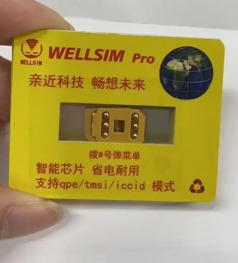 Wellsim Pro V4.1 com modo QPE MEP Way para iPhone6 a 17promax
