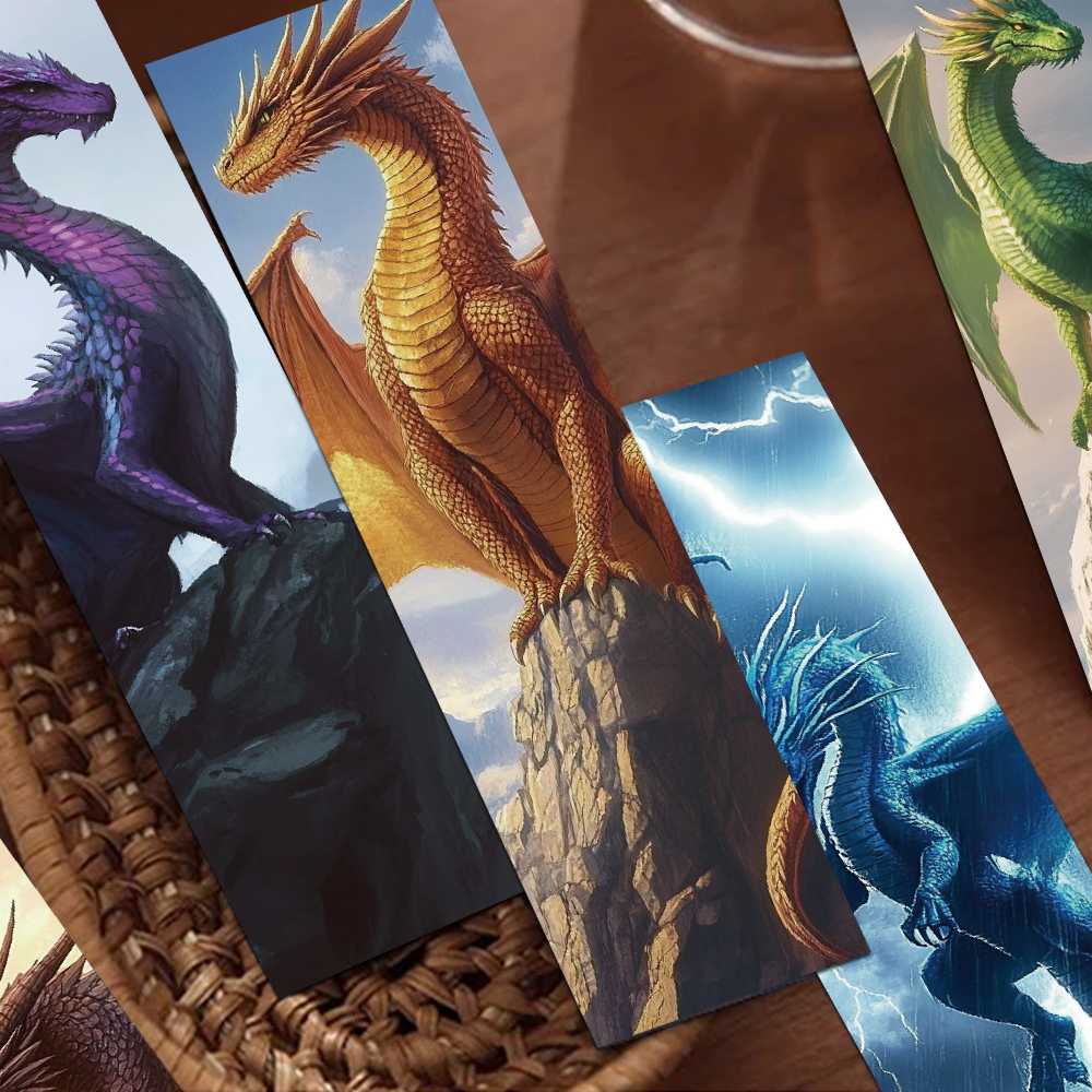 30pcs Cool Dragon Wings Bookmarks Reading Pages Books Annotated Students Stationary Supplies DIY Creative Aesthetic Bookmarks