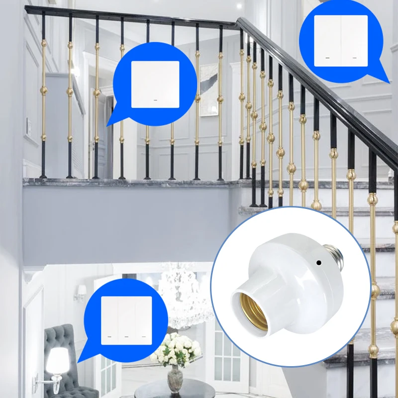 Smart Wifi E27 Presa di luce Ewelink App Ugello di controllo per lampada Adattatore lampadina a LED Funziona con Alexa Google Home AC90-250V