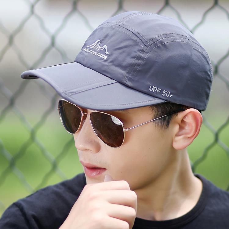 Men's Baseball Caps Summer Outdoor Sports Quick Dry Hat Sun Protection Yangyang Duckbill Cap Mountain Climbing Foldable Hats