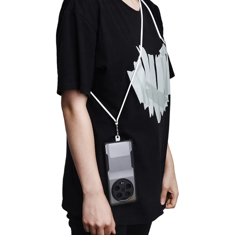 Cell Phone Lanyard Crossbody Adjustable Neck Strap for Around The Hand with Clear Tether Tab for Most Full Coverage Phones Case