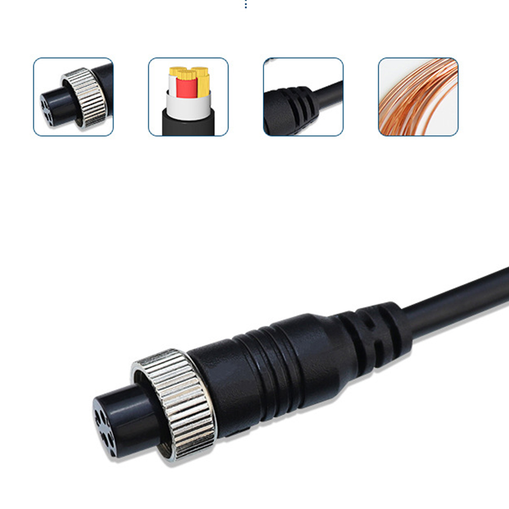 4 Pin Aviation Extension Video Cable 3M 5M 10M 15M 20M for Truck Bus Monitor Camera Connectionwire