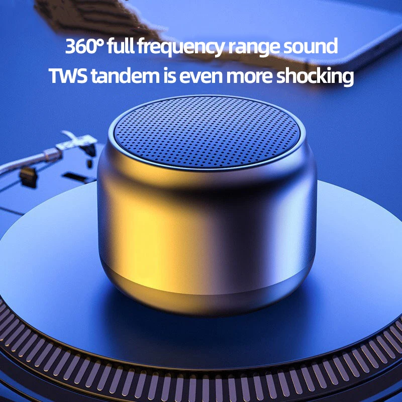 Haut-parleur Bluetooth sans fil, Mini haut-parleurs portables d'extérieur sans fil, haut-parleur Surround de musique, voix HD, basses choquantes
