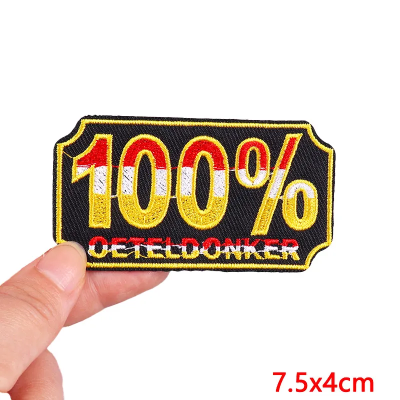 2024 NEW Netherland Oeteldonk Emblem Patches Netherland Carnival Festival Patch Iron On Patches Frog Patch Jackets Sewing Badges