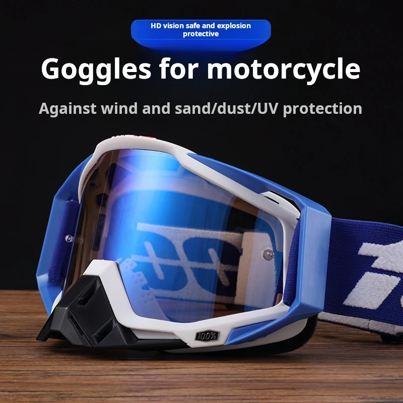 Occhiali da moto caldi da uomo Occhiali da motocross Casco MX Moto Dirt Bike ATV Sci Sport all'aria aperta Scooter in vetro Googles Maschera Ciclismo
