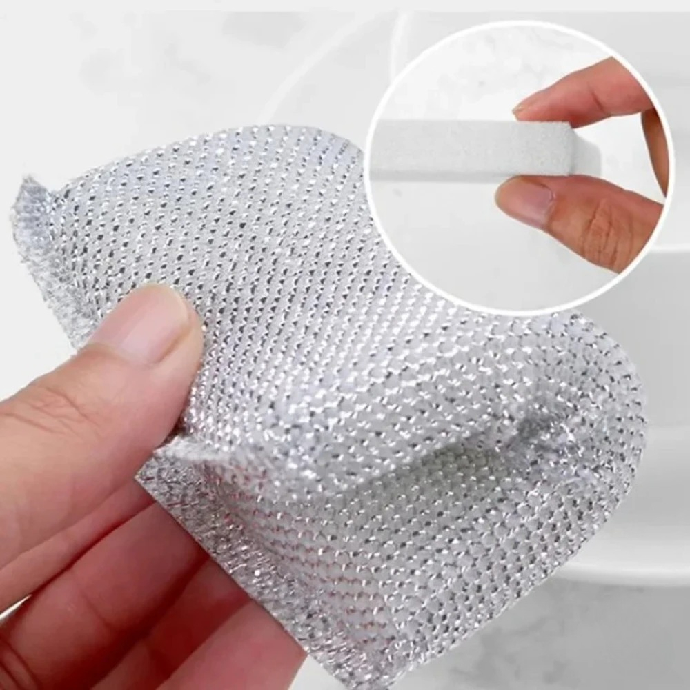 4 stuks krasvrije keukensponzen – afwaspads voor potten, pannen, glas en keramiek, wordt geen oppervlakken beschadigen