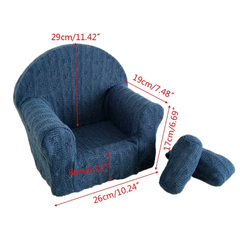 Ghế sofa mini cho trẻ sơ sinh màu trơn Chụp ảnh Sofa cho ghế Ghế chụp ảnh di động