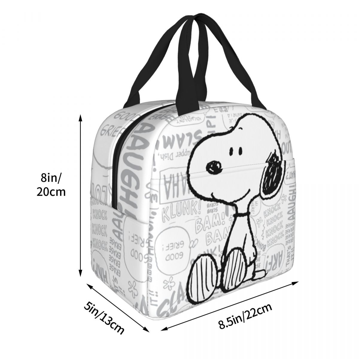 Snoopy Insulated Lunch Bags Thermal Bag Lunch Container Cartoon Dog Leakproof Tote Lunch Box Food Storage Bags Office Travel