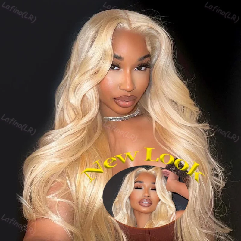 613 HD Lace Frontal Wig 13x6 Blonde Body Wave Lace Front Colored Human Hair Wigs For Women Brazilian 13x4 Lace Pre Plucked Wig