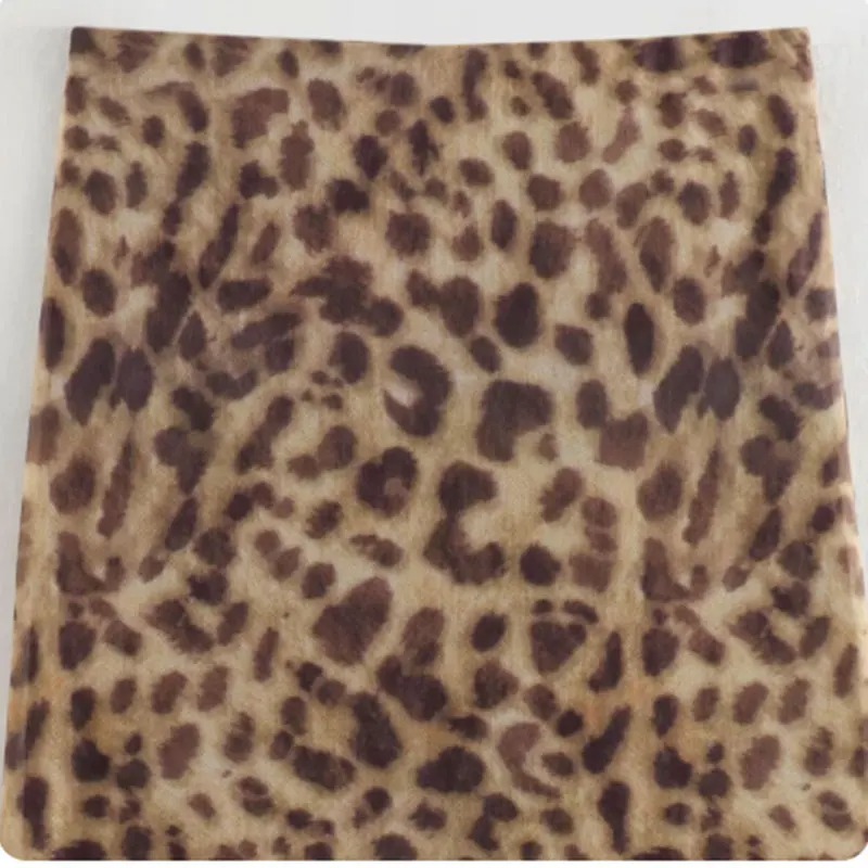 Frauen Leopard Tüll Midi Rock Sommer Mode Hohe Taille Elastischer Bund Lange Röcke Streetwear