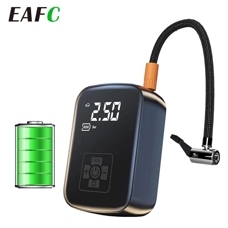 LEIBOO Wireless Car Air Compressor Air Pump Electric Tire Inflator Pump for Motorcycle Bicycle AUTO Tyre with Digital Display