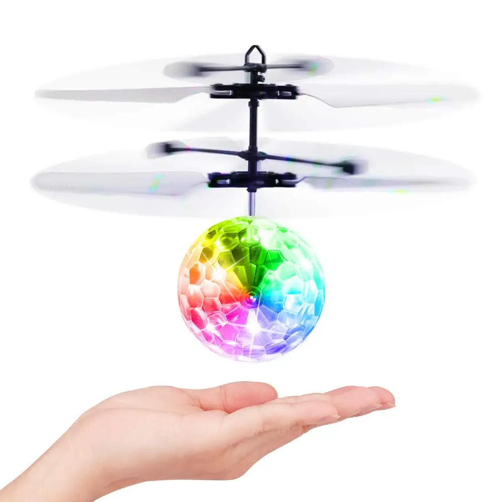 LEDクリスタルボールサスペンション,赤外線誘導,RCジェスチャーコントロール,カラフルな明るいおもちゃ,子供向けのユニークなギフト,jm888