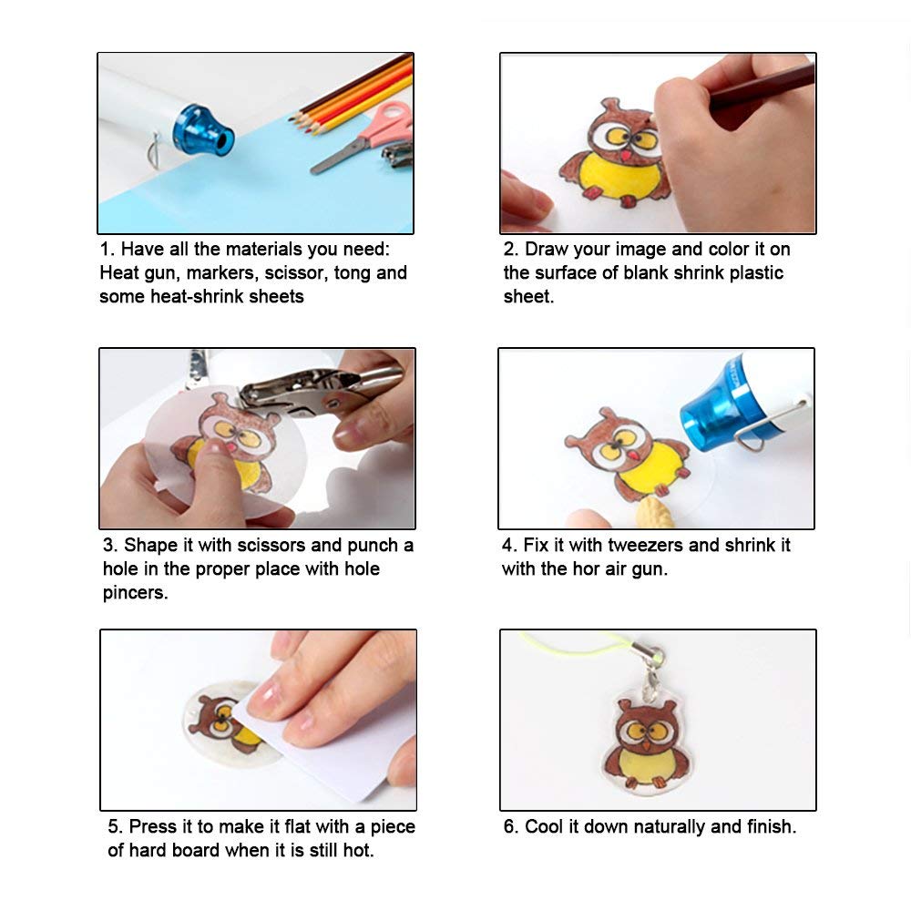 Hot Air Gun 220V/110V Heat Gun for DIY Crafts Candle Making Supplies Wax Melting Tools