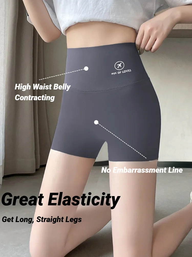 Women Yoga Sports Shorts High Waist Fitness Casuashort Trousers Female Tight For Ladies Workout Pantswomen Sexy Butt Lifter