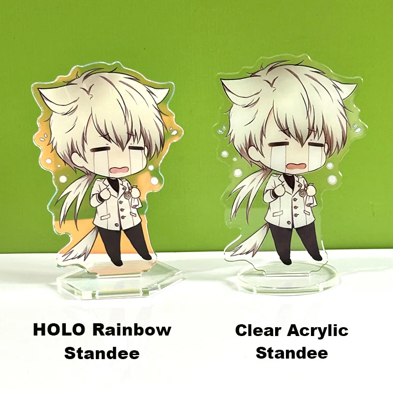 CUSTOM รูป Standee อะคริลิคใสการ์ตูน Charm เกมอะนิเมะออกแบบส่วนบุคคลโต๊ะตกแต่งชุดพวงกุญแจของขวัญสําหรับพัดลม