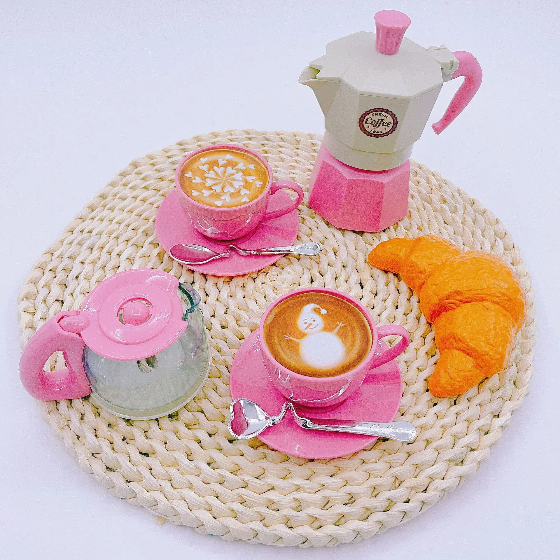 Kinder spielen Haus Spielzeug Simulation Kaffee Snack Set Mahlzeit italienisches Kaffee Spielzeug