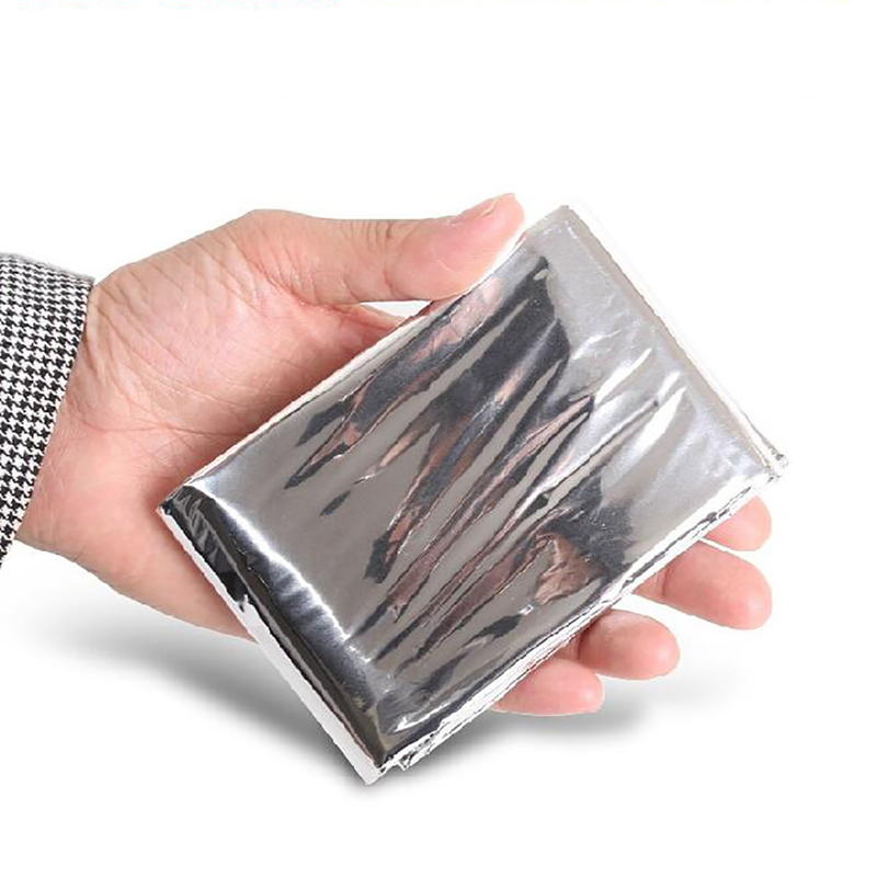 ผ้าห่มฉุกเฉินกลางแจ้ง Survive First Aid ทหารกู้ภัยชุด Windproof กันน้ำฟอยล์ผ้าห่มความร้อนสำหรับ Camping Hiking