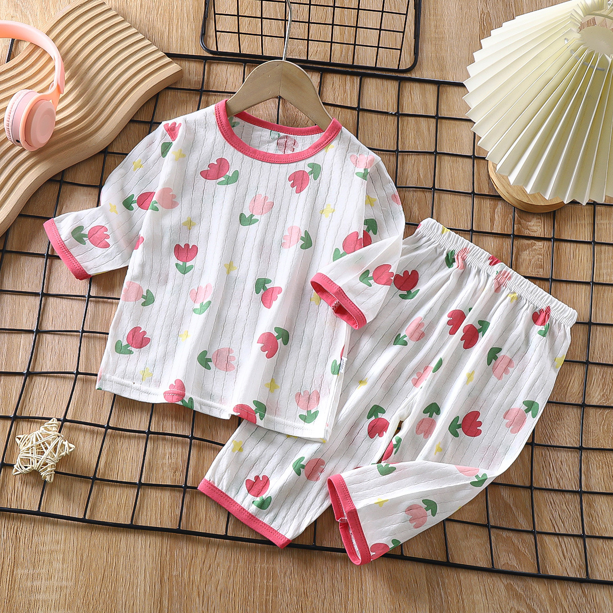 Baby Pyjamas Sets Baumwolle Kind Pyjamas Kleinkind Langarm Baby Nachtwäsche Pyjamas Kinder Cartoon Homewear Kleidung