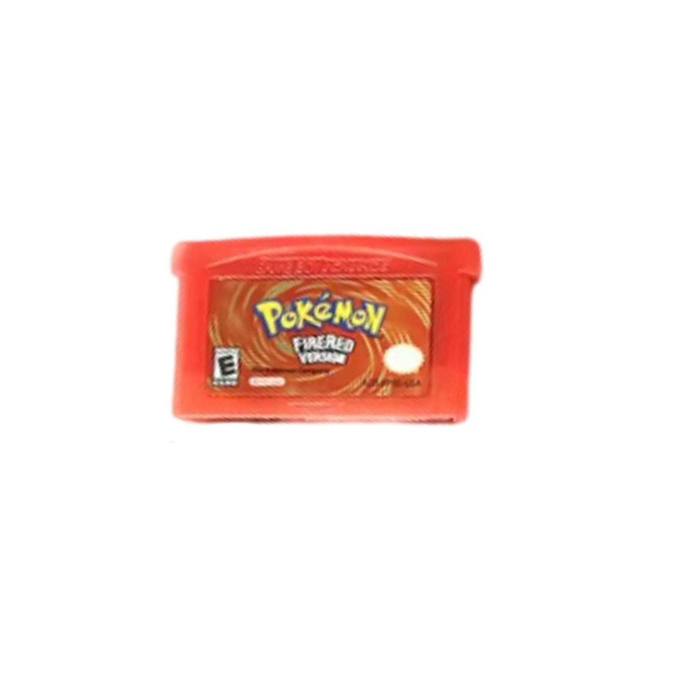 Spielkarte NDSL/GBM/GBASP GBA Spielkassette Classic Hot Selling Pocket Monster Red, Blue, Emerald, Fire Red Leaf