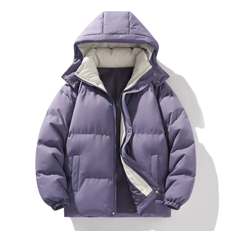 Korean Fashion Winter Männer Mit Kapuze Parkas Casual Outdoor Winddicht Männer Kleidung mit Kapuze Verdickte Warme Baumwolle Jacke für Männer Neue