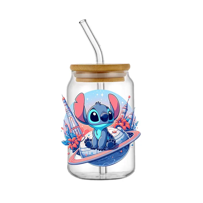 Pegatinas de transferencia UV DTF, impresión de transferencia de Mickey Mouse, transferencias UV DTF para envolturas de tazas, envolturas DTF a granel, calcomanías de vidrio