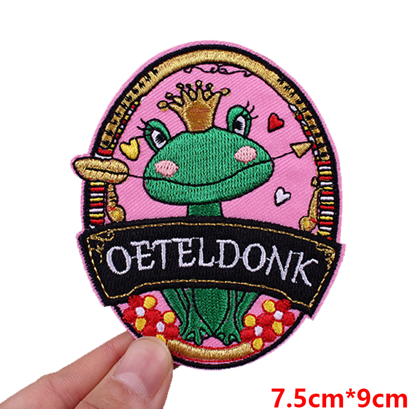 NEW Netherland Oeteldonk Emblem Embroidered Patches For Clothes DIY Iron On Patches Netherland Carnival Patch Celebration Gifts