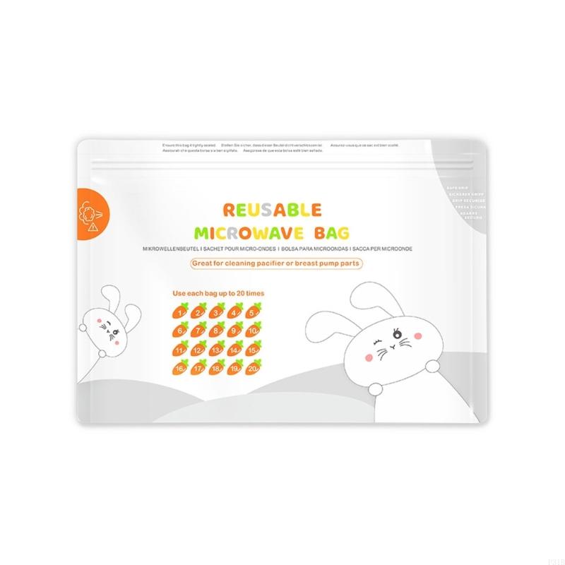 Convenientes bolsas esterilizador microondas 16 cargos / 42 cargos para biberones y limpieza componentes