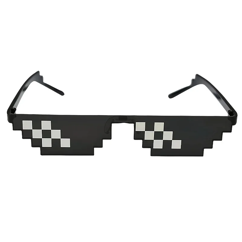 Pixelated โมเสกแว่นตาใหม่โมเสคแว่นตาคู่ Cool ตลกแว่นตาปาร์ตี้ Pixel แว่นตา Party Photo Prop แว่นตา