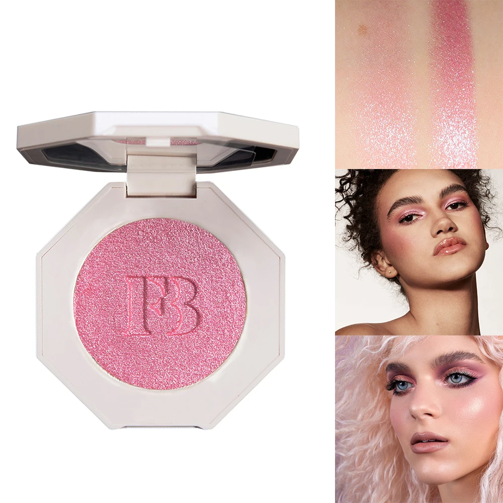 Resaltador FB Wattabrat 3D Baby Pink, resaltador corporal brillante, paleta de maquillaje, resaltador de cara, contorno, polvo de brillo suave