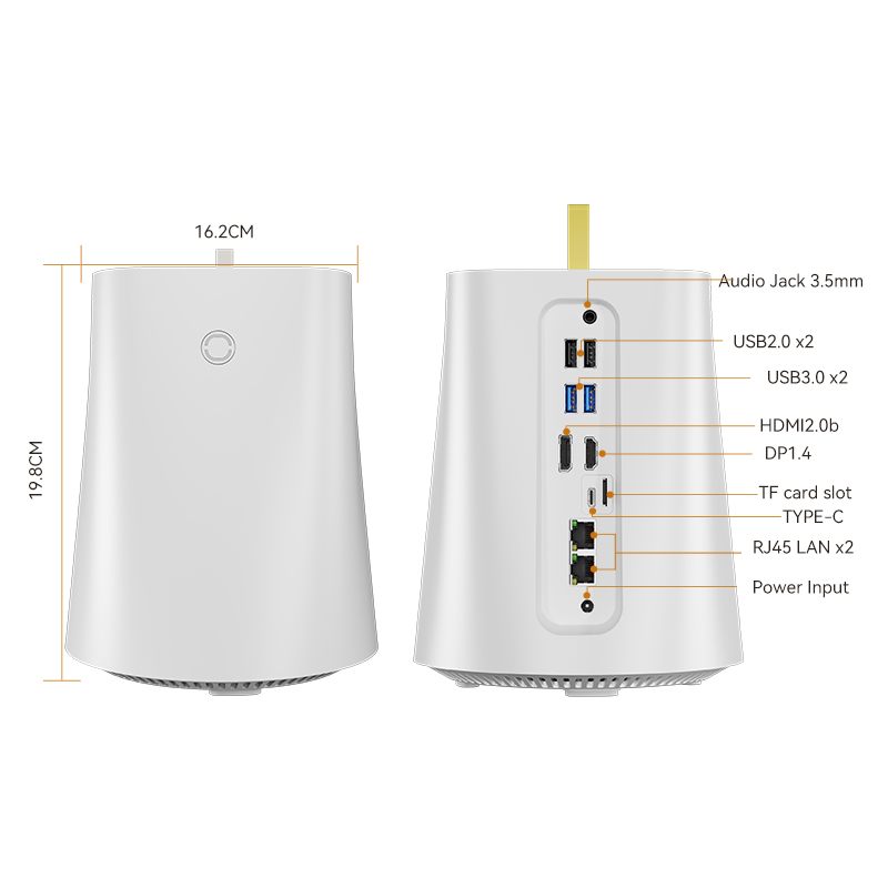 Mini PC AMD Ryzen 7 5825U intel N100 2x DDR4 2x M.2 NVMe SSD 2x 3,5/2,5 pulgadas SATA HDD WiFi6 Windows 11 Linux NAS