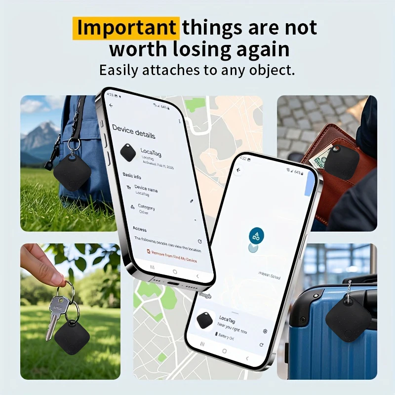 Rastreador de localização RSH via Google's Find Hub App Etiqueta de posicionamento remoto Android Finder Suporte Samsung Pixel Xiaomi VIVO no exterior